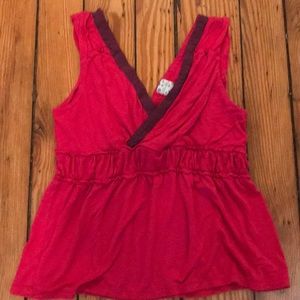 Pink and purple baby doll top